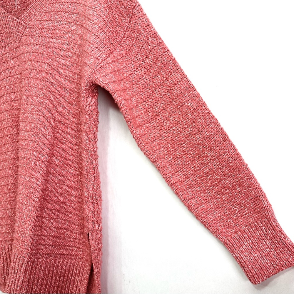 Old Navy Women's Coral Long Sleeve Textured Rib-Knit Tunic Sweater - NWT - Picture 5 of 10